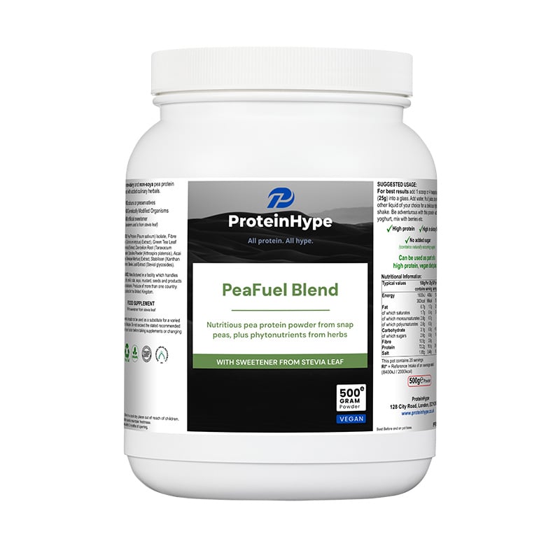 PeaFuel Blend high-protein pea protein powder with fibre and herbs