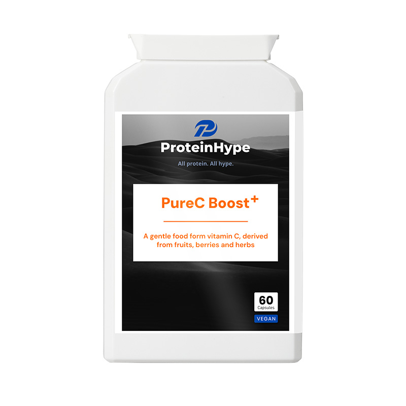 PureC Boost Plus gentle food form vitamin C capsules from fruits and herbs