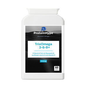 TrioOmega 3 6 9 Plus balanced omega oil capsules for heart and brain support